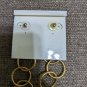Ann Klein Four Hanging Loops Pinback Earrings
