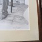Signed Framed Print 54/375 Of Seated Captain With Ship Model Vintage Americana