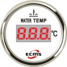 Marine Boat Yacht Digital Water Temperature Temp Gauge 9-32V 40-120ºC 52mm 316L