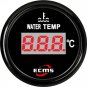 Marine Boat Yacht Digital Water Temperature Temp Gauge 9-32V 40-120ºC 52mm 316L