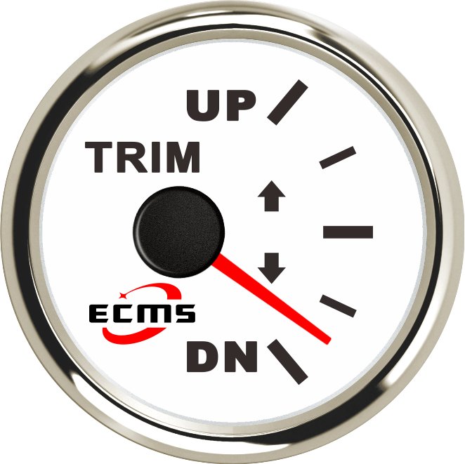 Marine Boat Outboard Engine Trim Tilt Gauge 9-32V 0-190&Icirc;&copy; UP-DN 52mm 2&acirc;�� Starboard