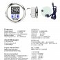 316 Stainless Steel NMEA 2000 Multifunction Gauge IP67 85mm For Marine Boat