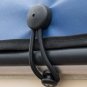 10 Sets Black Bungee Shock Cord Clip Loop Boat Truck Tarp Canvas With Knob