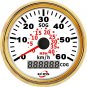 Marine Boat Auto GPS Speedometer Speed Meter Gauge 85mm 60KMH 40MPH 9-32V 316L