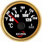 Marine Boat Yacht Water Temperature Temp Gauge 9-32V 40-120ºC 52mm 2â 316L Bezel