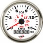 Marine Boat Auto GPS Speedometer Speed Meter Gauge 85mm 15Knots 9-32V 316L Bezel