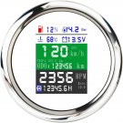 316 Stainless Steel Six Multifunction Gauge IP67 85mm For Marine Boat Yacht