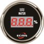 Marine Boat Digital Water Tank Level Gauge 240-33ohms 9-32V 52mm 2â 316L Bezel