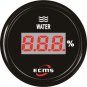 Marine Boat Digital Water Tank Level Gauge 240-33ohms 9-32V 52mm 2â 316L Bezel