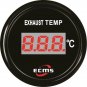 Marine Boat Auto Digital Exhaust Thermometer Temp Gauge With sensor 9-32V 52mm 0