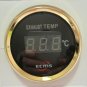 Marine Boat Auto Digital Exhaust Thermometer Temp Gauge With sensor 9-32V 52mm 0
