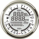 Boat Digital GPS Speedometer Tacho 6in1 MultiFunction Gauge 18-32V 10Bar 85mm