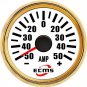 Marine Boat Car Amperemeter AMP Gauge W/ Current Shunt Pick-up 50A 9-32V 52mm