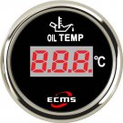 Marine Boat Engine Generator Digital Oil Temperature Temp Gauge 50-150ºC 52mm 2"