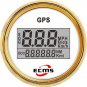 Marine Boat Auto GPS Digital Speedometer Odometer Gauge MPH KMH Knots 52mm 316L