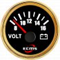 Marine Boat Battery Electrical Car Truck Voltmeter Gauge 8-16V 52mm 2â 316L