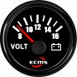 Marine Boat Battery Electrical Car Truck Voltmeter Gauge 8-16V 52mm 2â 316L