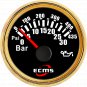 Marine Boat Engine Outboard Oil Pressure Gauge 9-32V 0-30Bar 52mm 2â 0.5-4.5V