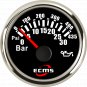 Marine Boat Engine Outboard Oil Pressure Gauge 9-32V 0-30Bar 52mm 2â 0.5-4.5V