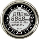 Boat Digital GPS Speedometer Tacho 6in1 MultiFunction Gauge 8-16V 10Bar 85mm
