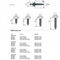 10 Pc 316 Stainless Steel Strap Lock Screw Nickel Plated M4*22mm Boat RV Canvas