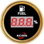 Marine Boat Digital Fuel Tank Level Gauge 240-33ohms 9-32V 52mm 2â 316L Bezel