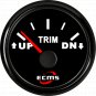 Marine Boat Outboard Engine Trim Tilt Gauge 9-32V 167-10Ω UP-DN 52mm 2â Top 316L