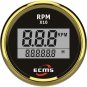 Marine Boat Car Digital Tachometer RPM Gauge Hourmeter 9-32V 0-9990 RPM 52mm