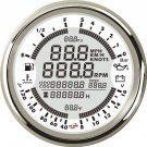 Boat Digital GPS Speedometer Tachometer 6in1 MultiFunction Gauge 8-16V 5Bar 85mm