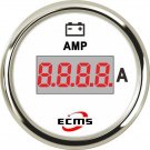 Boat Digital Amperemeter AMP Gauge W/ Current Shunt Pick-up 80A 9-32V 52mm