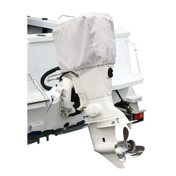 Universal Half Boat Outboard Engine Cover Grey Cyclone Protect Fabric Oceansouth