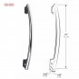 12V 21&acirc;�� Platinum Stainless Steel Assist Handle Blue/White LED Marine RV Camping