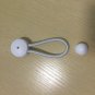 10 Sets White Bungee Shock Cord Clip Loop Boat Truck Tarp Canvas Cover With Knob