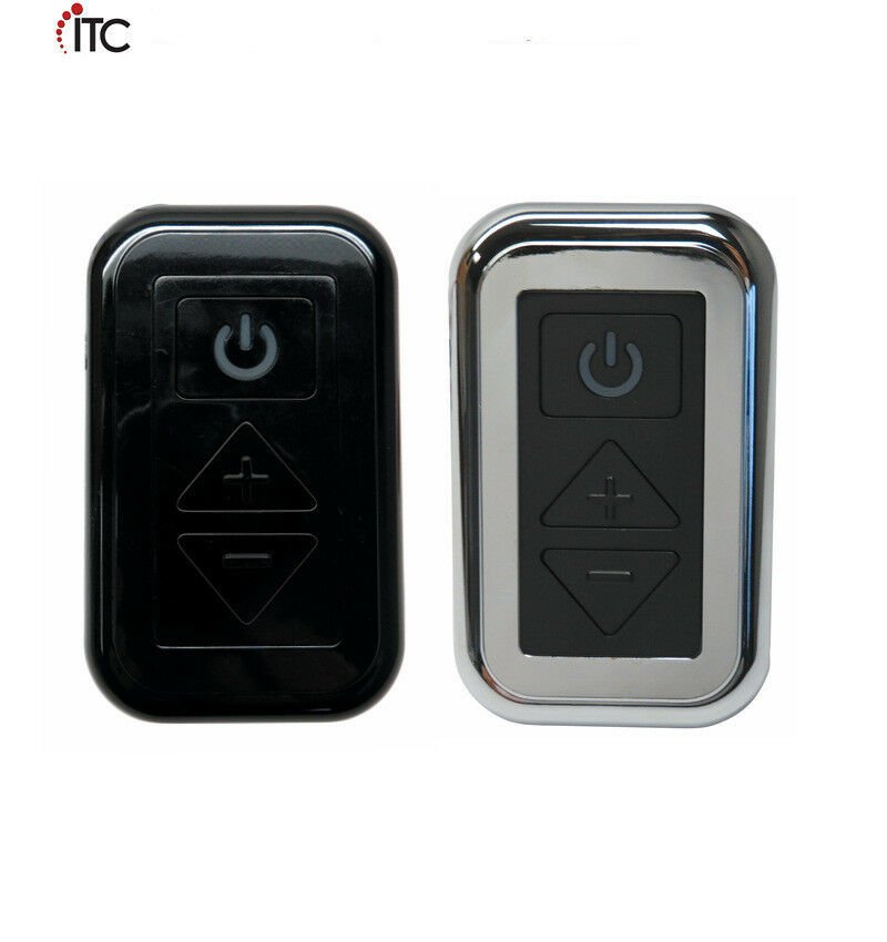 10-24V Backlit LED Digital Dimmer with Black and Nickel Bezels Marine Boat RV