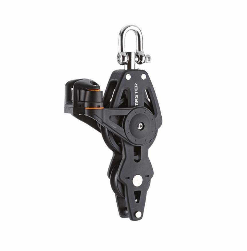 Sailboat 72mm Single Swivel Shackle Fiddle Becket Angle Fairlead Cleat Block