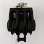 Sailboat 2 1/3" Triple Swivel Shackle Becket Fairlead Cleat Block Block Master