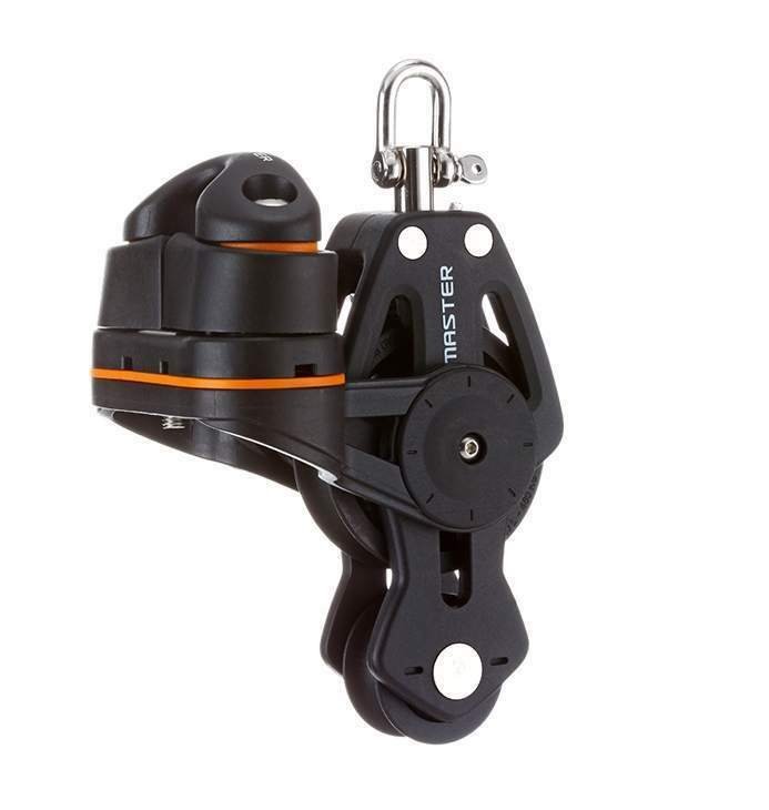 Sailboat 60mm 2 1/3" Single Swivel Shackle Fiddle Fairlead Cleat Block BP-0621F