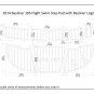 2014 Bayliner 185 Flight Swim Platform Boat EVA Faux Foam Teak Deck Floor Pad