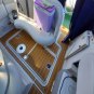 1995 Four Winns 240 Swim Step Transom Boat EVA Faux Foam Teak Deck Floor Pad
