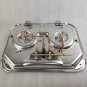 2 Burner Gas Stove Hob With Glass Lid 480*370*50mm 2*1.35KW GR-587 Boat Caravan RV Camper