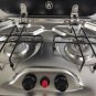 2 Burner Gas Stove Hob With Glass Lid 480*370*50mm 2*1.35KW GR-587 Boat Caravan RV Camper