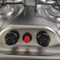 2 Burner Gas Stove Hob With Glass Lid 480*370*50mm 2*1.35KW GR-587 Boat Caravan RV Camper