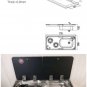 2 Burner Gas Stove Sink Combo with 2 Glass Lid 2*1.8KW 775*365*150/120mm GR-904RD Boat RV