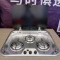 3 Burner Gas Stove Hob With Glass Lid 3*1.35KW 560*440*60mm GR-888 Boat Caravan RV Camper