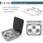3 Burner Gas Stove Hob With Glass Lid 3*1.35KW 560*440*60mm GR-888 Boat Caravan RV Camper