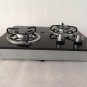 2 Burner LPG Gas Stove Hob With Tempered Glass 2*1.8KW 380*300*70mm GR-B003 Boat Caravan RV