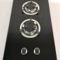 2 Burner LPG Gas Stove Hob With Tempered Glass 2*1.8KW 500*300*70mm GR-B004 Boat Caravan RV