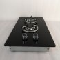 2 Burner LPG Gas Stove Hob With Tempered Glass 2*1.8KW 500*300*70mm GR-B004 Boat Caravan RV