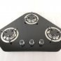 3 Burner LPG Gas Stove Hob With Tempered Glass 3*1.8KW 610*460*70mm GR-B005 Boat Caravan RV