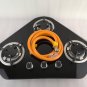 3 Burner LPG Gas Stove Hob With Tempered Glass 3*1.8KW 610*460*70mm GR-B005 Boat Caravan RV